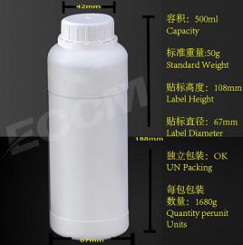 通用包装HDPE广口塑料瓶子罐子500ML氟化瓶聚四氟乙烯瓶PTFE